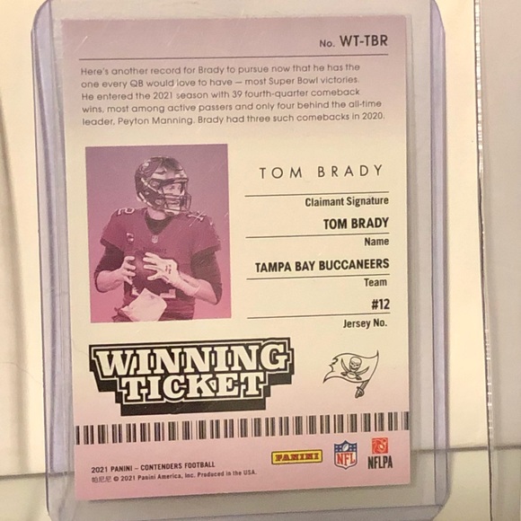 2021 Panini Tom Brady & Buccaneers Card Lot, 11 Cards, Illusion & Contenders - Picture 10 of 16